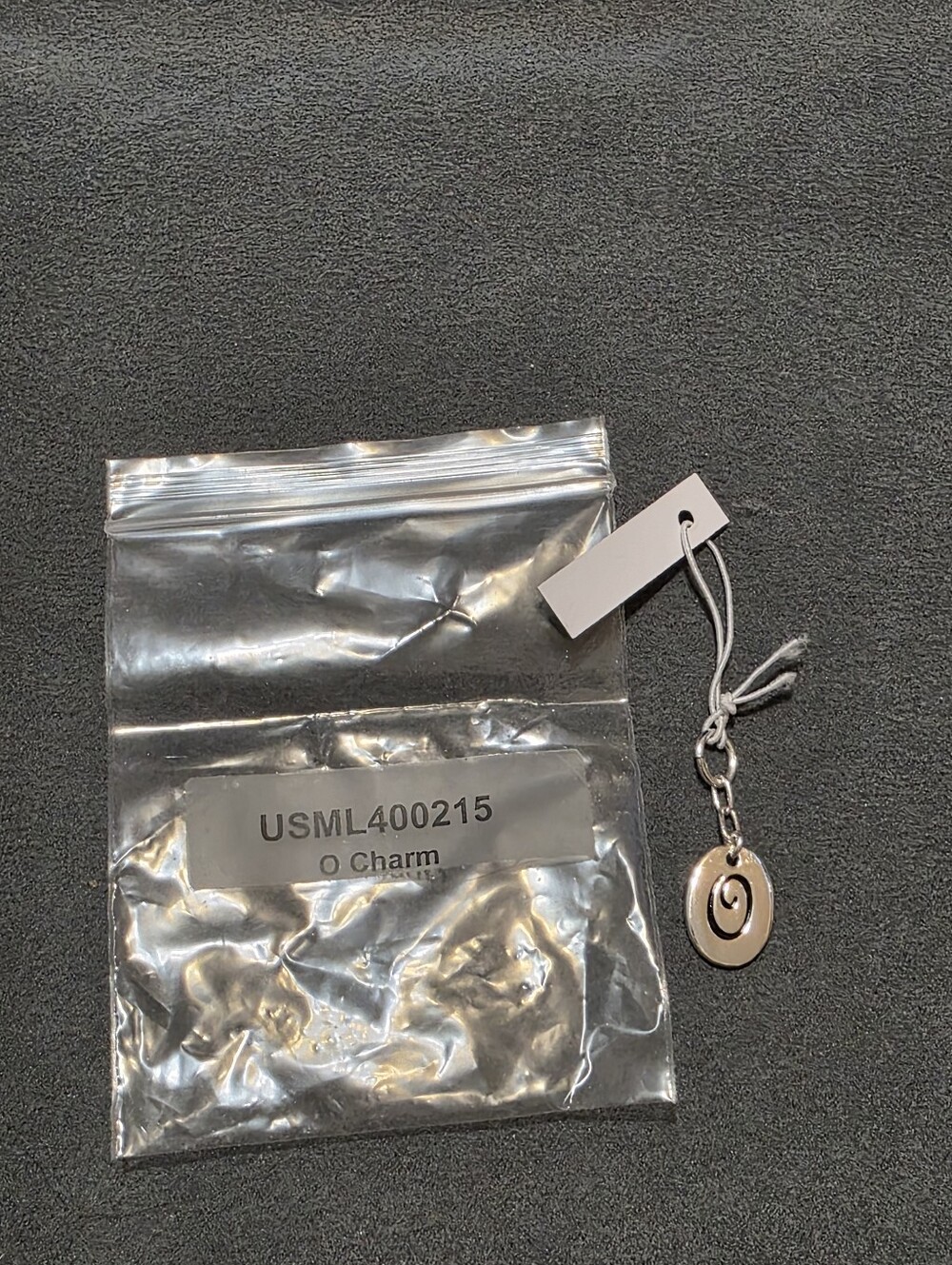 Silver 'O' Charm Pendant
